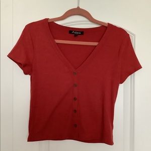 Simple brick colored top